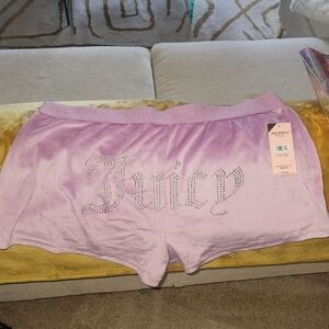 Juicy Couture Women's Pink Velour Shorts